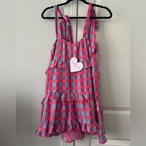 Buddy Love Kaia Tie Shoulder Short Dress Rosemary